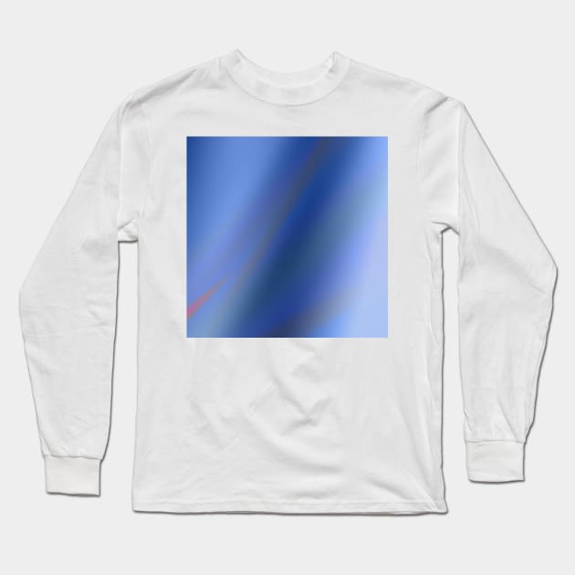 blue white texture abstract art Long Sleeve T-Shirt by Artistic_st